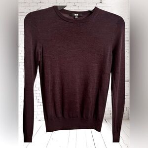 Staple: Merino Wool Sweater in Deep Purple